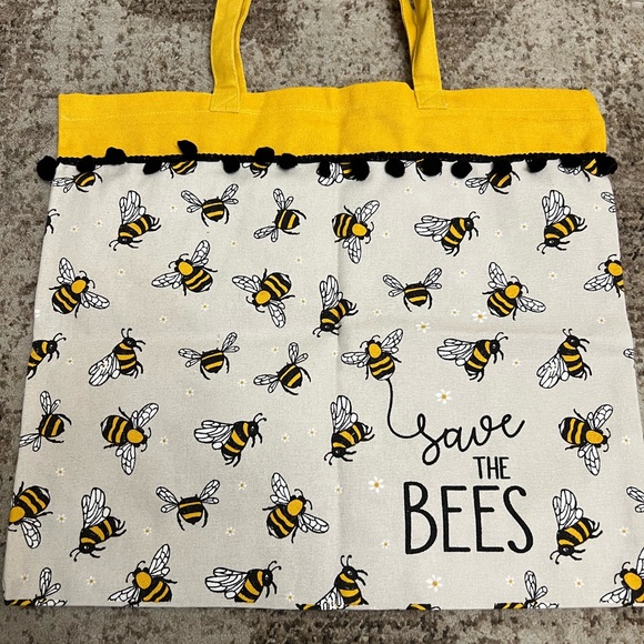 Save the Bees canvas tote - Picture 2 of 2